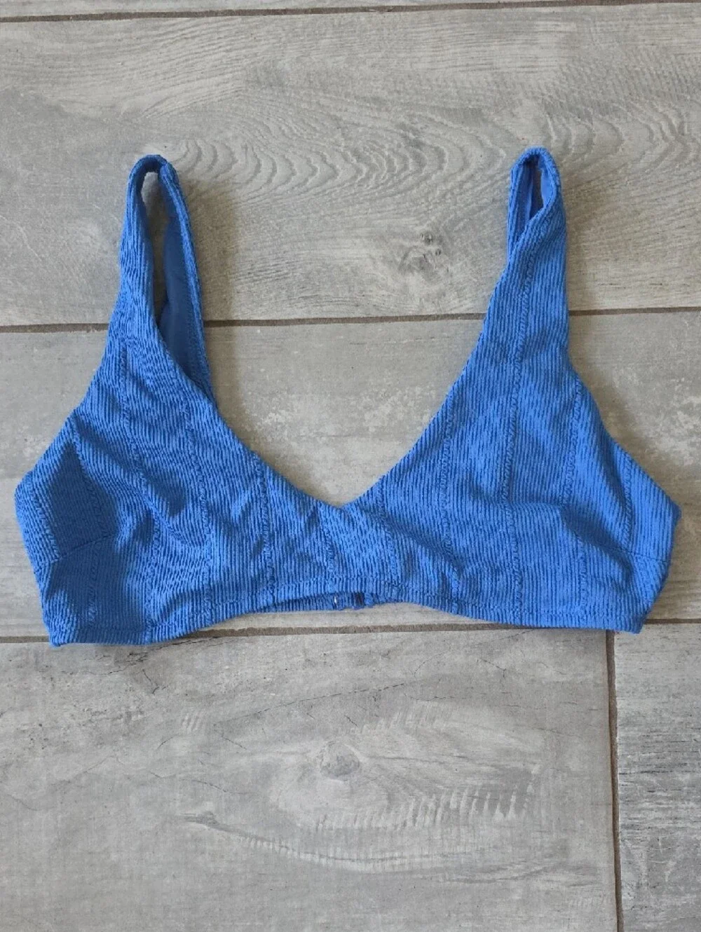 Aerie Blue Ribbed Bikini Set - Picture 3 of 9